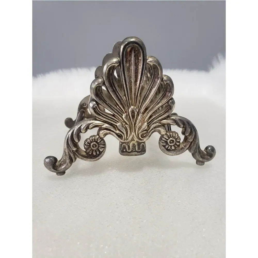 1970s Towle Silversmith Italian Knife Holder Caddy Reproduction Victorian gothic